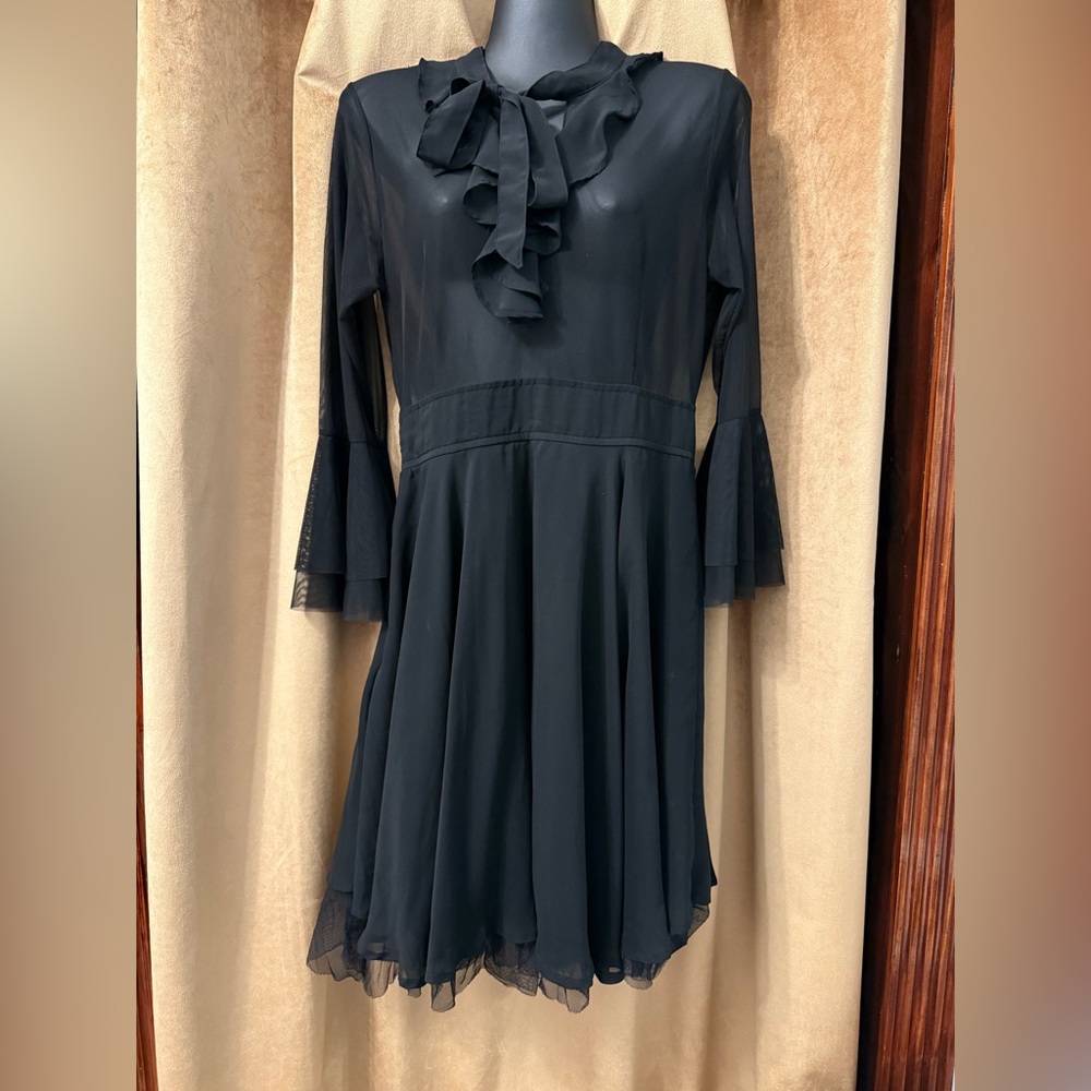 Killstar black chiffon dress size large